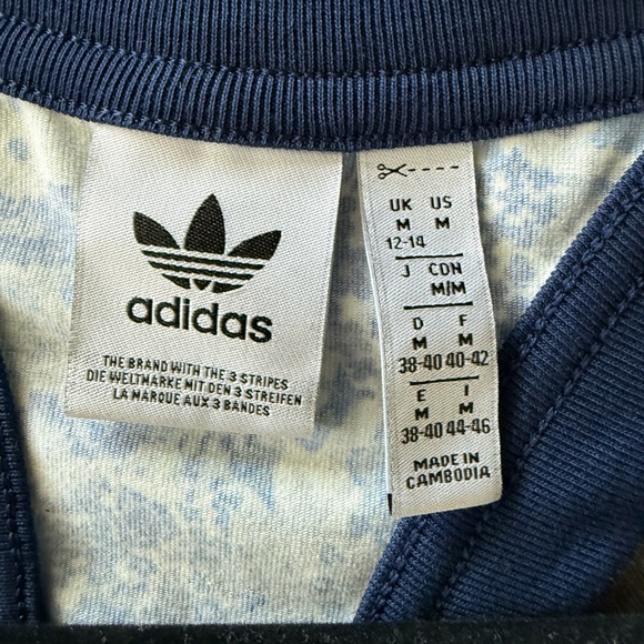 Adidas Blue Liberty Floral Pattern Sleeveless Dress - Picture 6 of 6